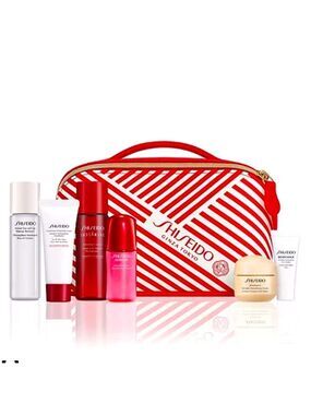 Shiseido Benefiance Wrinkle Eye Cream Eye Mask Cream Miniatures Set Makeup Pouch